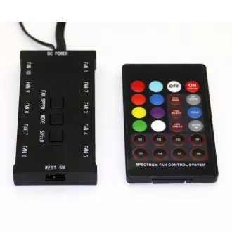 EUROCASE controller + diaľkový ovládač pre RGB ventilátor (full colors) EUROCASE controller + diaľkový ovládač pre RGB ventilátor (full colors)