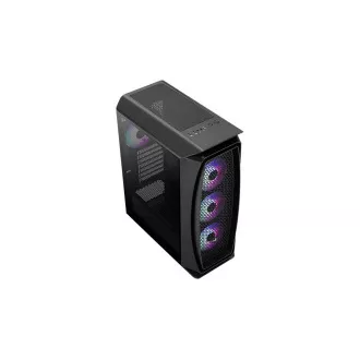 AEROCOOL skriňa Aero One Frost ML G, Mid tower, 2x USB 3.0, 2x audio, 4x 120mm RGB Fan, bez zdroja