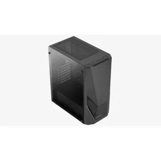 AEROCOOL skriňa Zauron Saturn FRGB ML G, Mid tower, 2x USB 3.0, 2x audio, 1x 120mm FRGB Fan, bez zdroja