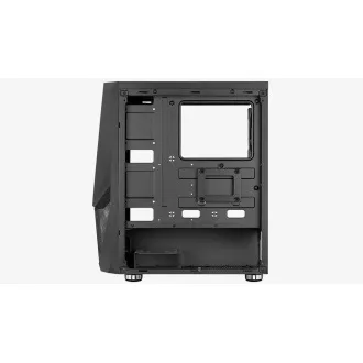 AEROCOOL skriňa Zauron Saturn FRGB ML G, Mid tower, 2x USB 3.0, 2x audio, 1x 120mm FRGB Fan, bez zdroja