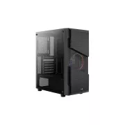AEROCOOL skriňa Menácia Saturn FRGB ML G, Mid tower, 2x USB 3.0, 2x audio, 1x 120mm FRGB Fan, bez zdroja