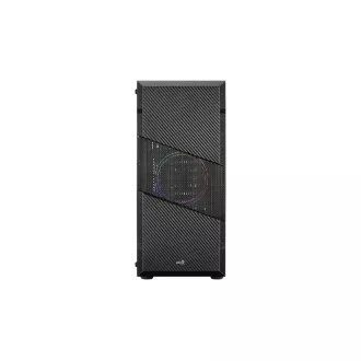 AEROCOOL skriňa Menácia Saturn FRGB ML G, Mid tower, 2x USB 3.0, 2x audio, 1x 120mm FRGB Fan, bez zdroja