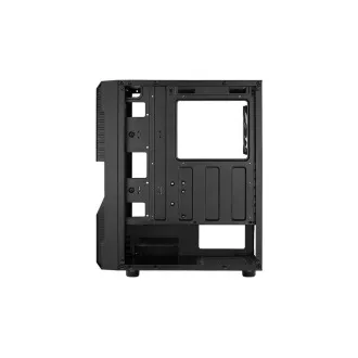 AEROCOOL skriňa Menácia Saturn FRGB ML G, Mid tower, 2x USB 3.0, 2x audio, 1x 120mm FRGB Fan, bez zdroja