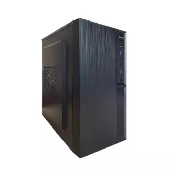EUROCASE skriňa MC MF-320B, Micro Tower, 1x USB-C, 2x USB 3.0, 2x audio, bez zdroja