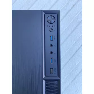 EUROCASE skriňa MC MF-320B, Micro Tower, 1x USB-C, 2x USB 3.0, 2x audio, bez zdroja