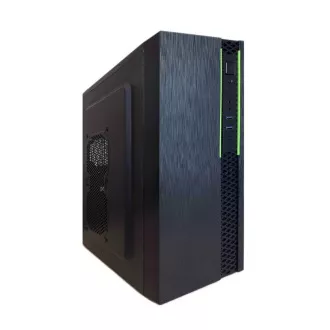 EUROCASE skriňa ML N6-550B, Midi Tower, 1xUSB-C, 2xUSB 3.0, 2x audio, bez zdroja