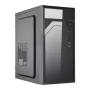 EUROCASE skriňa ML M6-590B, Mini Tower, 1x USB-C, 2x USB 3.0, 2x audio, čierna