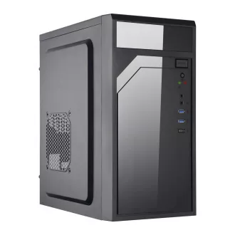 EUROCASE skriňa ML M6-590B, Mini Tower, 1x USB-C, 2x USB 3.0, 2x audio, čierna EUROCASE skriňa ML M6-590B, Mini Tower, 1x USB-C, 2x USB 3.0, 2x audio, čierna
