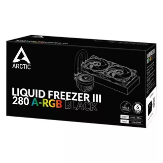 ARCTIC Vodný chladič Liquid Freezer III 280 ARGB, 2x140mm, AM5, LGA1851, čierna