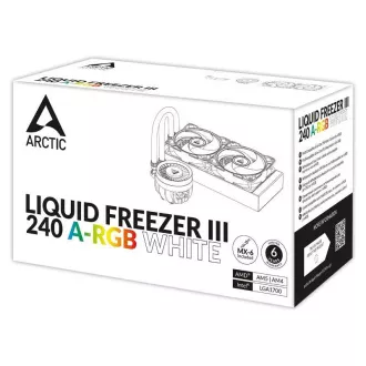 ARCTIC Vodný chladič Liquid Freezer III 240 ARGB, 2x120mm, AM5, LGA1851, biela