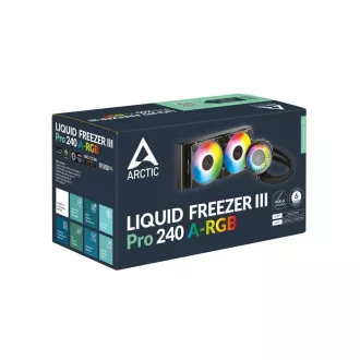 ARCTIC Vodný chladič Liquid Freezer III 240 Pre ARGB, 2x120mm, AM5, LGA1851, čierna