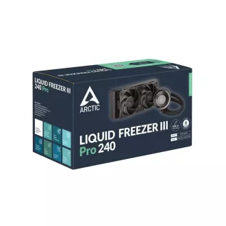 ARCTIC Vodný chladič Liquid Freezer III 240 Pro, 2x120mm, AM5, LGA1851, čierna