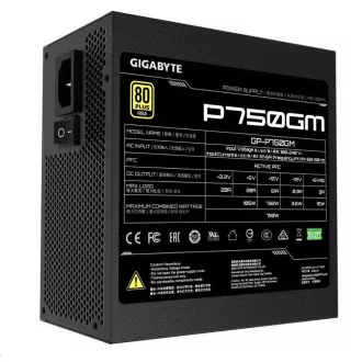GIGABYTE zdroj P750GM, 750W, 80plus gold, modular, 120mm fan