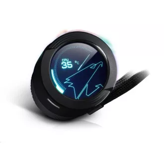 GIGABYTE vodný chladič AORUS WATERFORCE X 240, 120 mm ARGB, LCD displej GIGABYTE vodný chladič AORUS WATERFORCE X 240, 120 mm ARGB, LCD displej