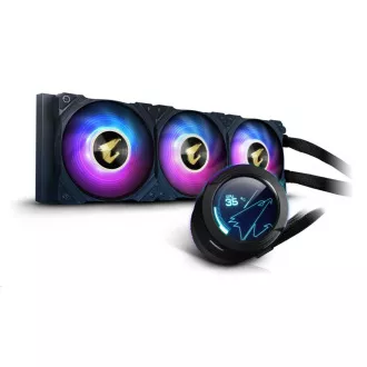 GIGABYTE vodný chladič AORUS WATERFORCE X 360, 120mm ARGB, LCD displej GIGABYTE vodný chladič AORUS WATERFORCE X 360, 120mm ARGB, LCD displej