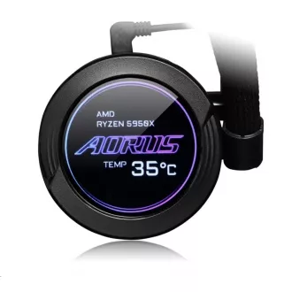 GIGABYTE vodný chladič AORUS WATERFORCE X 360, 120mm ARGB, LCD displej GIGABYTE vodný chladič AORUS WATERFORCE X 360, 120mm ARGB, LCD displej
