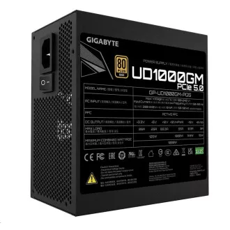 GIGABYTE zdroj UD1000GM PG5 Rev.2.0, 1000W, 80+ Gold, 120mm fan