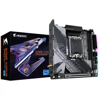 GIGABYTE MB Sc LGA1700 B760A AORUS PRO, Intel B760, 2xDDR5, 1xDP, 1xHDMI, mini-ITX