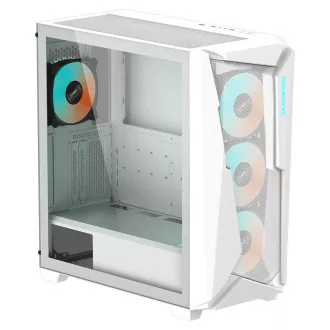 GIGABYTE case GB-C301GW, ARGB Hub, priehľadná bočnica, Mid tower, 4x ARGB ventilátor, biela GIGABYTE case GB-C301GW, ARGB Hub, priehľadná bočnica, Mid tower, 4x ARGB ventilátor, biela