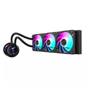 GIGABYTE vodný chladič AORUS WATERFORCE X II 360, 2x120mm ARGB, LCD displej, LGA1851, AM5