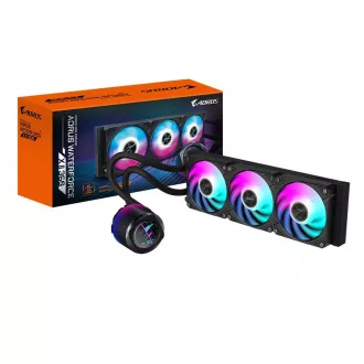 GIGABYTE vodný chladič AORUS WATERFORCE X II 360, 2x120mm ARGB, LCD displej, LGA1851, AM5