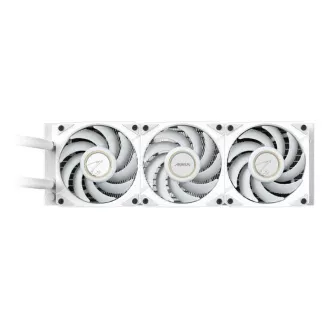 GIGABYTE vodný chladič AORUS WATERFORCE X II 360, 3x 120mm, ARGB, LCD Displej, LGA1851, AM5, Biela