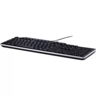Keyboard DELL : US/Euro (QWERTY) KB-522 Wired Business Multimedia USB Keyboard Black (Kit)