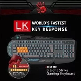 A4tech Bloody B318 podsvietená herná klávesnica, USB, SK A4tech Bloody B318 podsvietená herná klávesnica, USB, SK