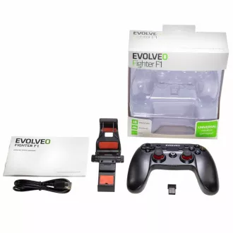 EVOLVEO Fighter F1, bezdrôtový gamepad pre PC, PlayStation 3, Android box/smartphone EVOLVEO Fighter F1, bezdrôtový gamepad pre PC, PlayStation 3, Android box/smartphone