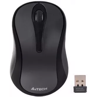 A4tech G3-280N, V-Track, bezdrôtová optická myš, 2.4GHz, 10m dosah, šedo-čierna