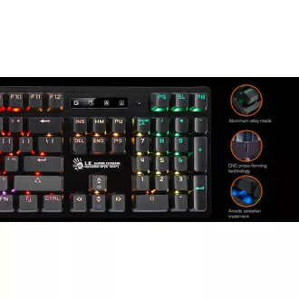A4tech Bloody B820R mechanická RGB herná klávesnica, USB, SK A4tech Bloody B820R mechanická RGB herná klávesnica, USB, SK