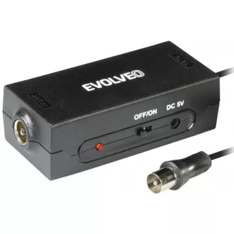 EVOLVEO Amp 1, anténny zosilňovač FM/DAB+/DVB-T2, filter LTE, 4G, 5G