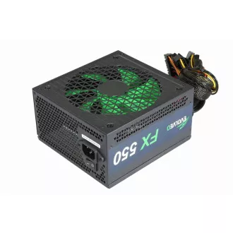 EVOLVEO FX 550, zdroj 550W ATX, 14cm, tichý, 80+ White, záruka 3 roky, čierny