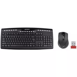 A4tech set klávesnica + myš 9200F, bezdrôtová, V-Track optická myš, USB, CZ/US A4tech set klávesnica + myš 9200F, bezdrôtová, V-Track optická myš, USB, CZ/US