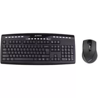 A4tech set klávesnica + myš 9200F, bezdrôtová, V-Track optická myš, USB, CZ/US A4tech set klávesnica + myš 9200F, bezdrôtová, V-Track optická myš, USB, CZ/US
