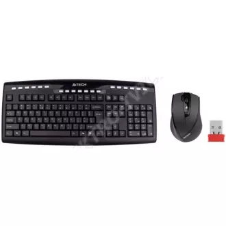 A4tech set klávesnica + myš 9200F, bezdrôtová, V-Track optická myš, USB, CZ/US A4tech set klávesnica + myš 9200F, bezdrôtová, V-Track optická myš, USB, CZ/US