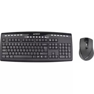 A4tech set klávesnica + myš 9200F, bezdrôtová, V-Track optická myš, USB, CZ/US A4tech set klávesnica + myš 9200F, bezdrôtová, V-Track optická myš, USB, CZ/US