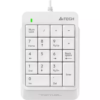 A4tech FSTYLER FK13P numerická klávesnica, USB biela