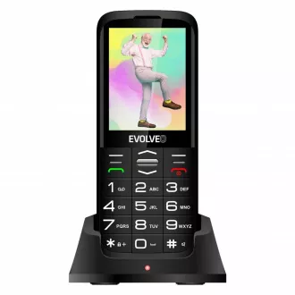 EVOLVEO EasyPhone XO, mobilný telefón pre seniorov s nabíjacím stojanom, čierna EVOLVEO EasyPhone XO, mobilný telefón pre seniorov s nabíjacím stojanom, čierna