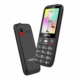 EVOLVEO EasyPhone XO, mobilný telefón pre seniorov s nabíjacím stojanom, čierna EVOLVEO EasyPhone XO, mobilný telefón pre seniorov s nabíjacím stojanom, čierna