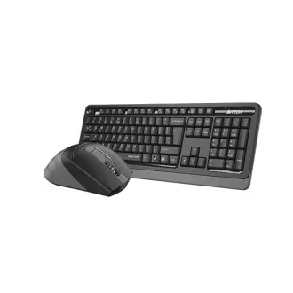 A4tech FGS1035Q, bezdrôtový kancelársky set klávesnica s myšou, šedá