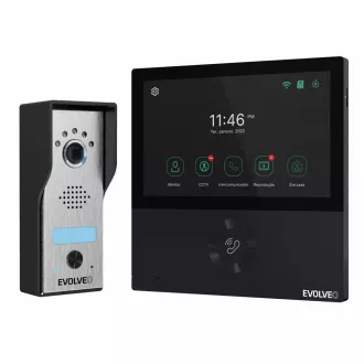 EVOLVEO DoorPhone AHD7, Sada domáceho WiFi videotelefónu s ovládaním brány alebo dverí čierny monitor EVOLVEO DoorPhone AHD7, Sada domáceho WiFi videotelefónu s ovládaním brány alebo dverí čierny monitor