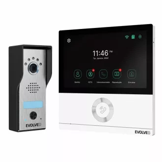 EVOLVEO DoorPhone AHD7, Sada domáceho WiFi videotelefónu s ovládaním brány alebo dverí biely monitor EVOLVEO DoorPhone AHD7, Sada domáceho WiFi videotelefónu s ovládaním brány alebo dverí biely monitor