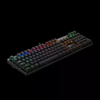 A4tech Bloody Klávesnica B750N, herná klávesnica, mechanická, drôtová, Green Switch, CZ/SK, Čierna