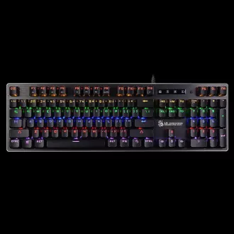 A4tech Bloody Klávesnica B760, herná klávesnica, mechanická, drôtová, Black Switch, CZ/SK, Čierna