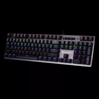 A4tech Bloody Klávesnica B760, herná klávesnica, mechanická, drôtová, Black Switch, CZ/SK, Čierna