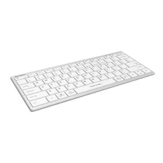 A4tech Klávesnica FBX51C, kancelárska klávesnica, membránová, bezdrôtová, CZ/SK, Biela