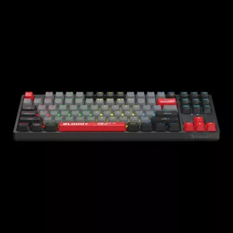 A4tech Bloody Klávesnica S87, herná klávesnica, mechanická, drôtová, Red Switch, CZ/SK, Čierna