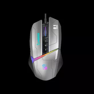 A4tech Bloody Myš W60 Max Activated, podsvietená herná myš, 12000 DPI, USB, Sivá