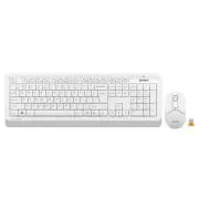 A4tech Set klávesnica+myš FG1012, Bezdrôtový, US, biela